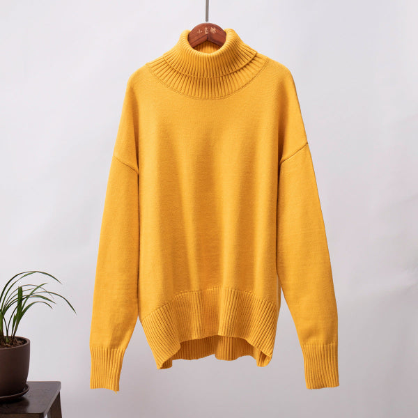 Beca® | Pull col roulé uni féminin, à la mode et tout assorti