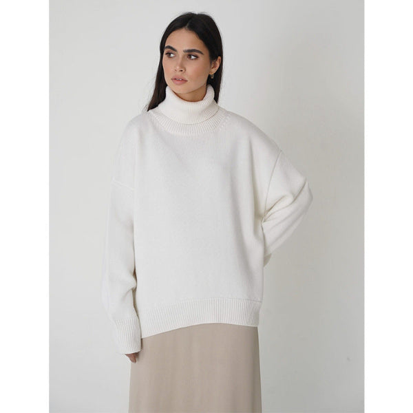 Beca® | Pull col roulé uni féminin, à la mode et tout assorti