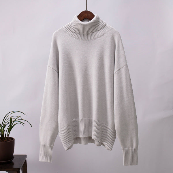 Beca® | Pull col roulé uni féminin, à la mode et tout assorti
