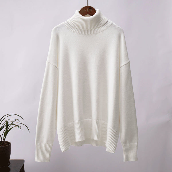 Beca® | Pull col roulé uni féminin, à la mode et tout assorti