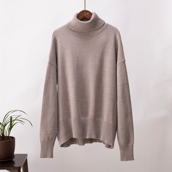 Beca® | Pull col roulé uni féminin, à la mode et tout assorti