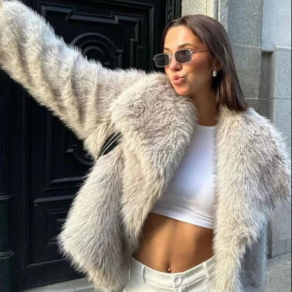 Sirley® | Manteau Effet Fourrure Doux et Stylé