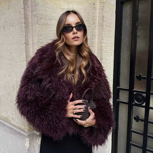 Rondax® | Manteau Court en Fourrure Moelleuse